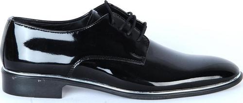 Eray01 Siyah Rugan Erkek Klasik Ayakkabı