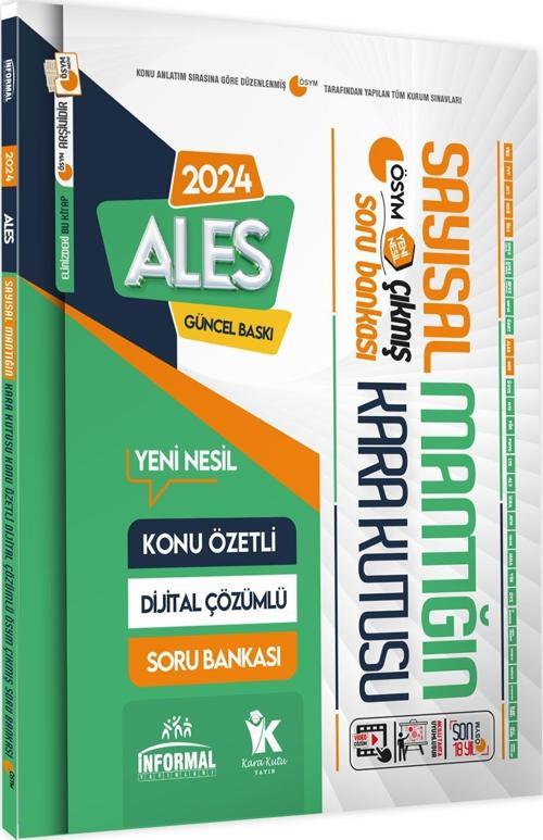 ALES SAYISAL Mantığın Kara Kutusu Konu Özetli Dijital Çözümlü ÖSYM Çıkmış Soru Havuzu Bankası