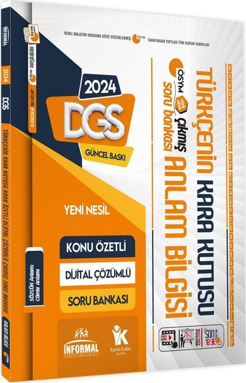 DGS Türkçenin Kara Kutusu ANLAM BİLGİSİ (Sözcük-Cümle)Dijital Çözümlü Konu Özetli Soru Bankası