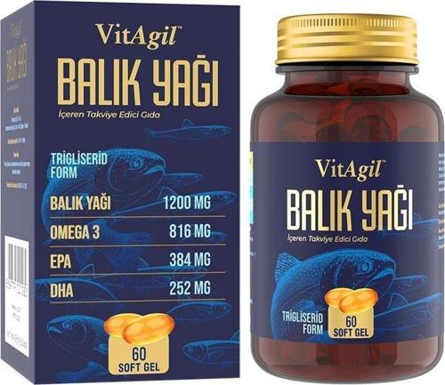 VitAgil Omega 3 60 Kapsül