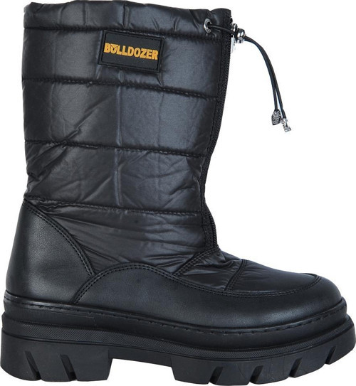 Buldozer 240914 Siyah Kadın Düz Kar Botu