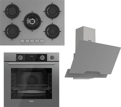 Steamart&fryart Serisi Buharlı Pişirme Gri Set (rs038 + Xe64cpr +d065 )