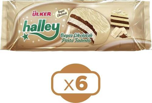 Halley Beyaz Çikolata Kaplamalı Sandviç Bisküvi 210g x 6 Adet