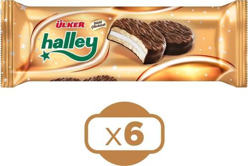 Halley Çikolata Kaplamalı Sandviç Bisküvi 8'Li 240 G x 6 Adet