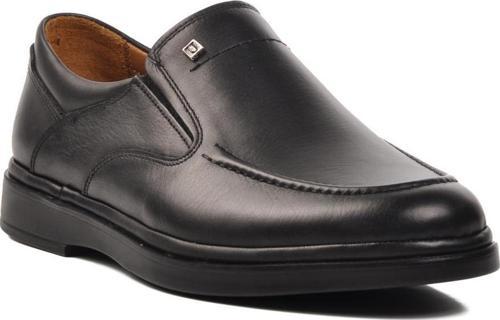 327 Siyah Hakiki Deri Erkek Günlük Ayakkabı