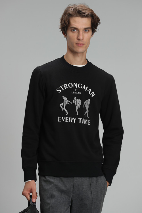 Edwın Erkek Sweatshirt Siyah