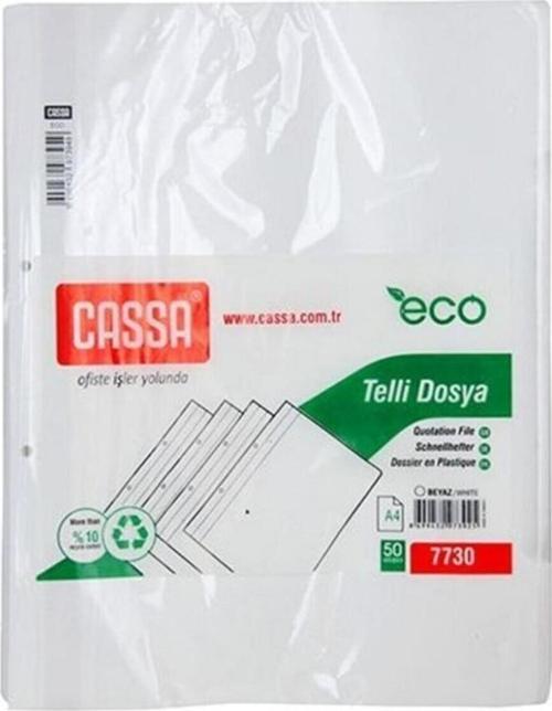 A4 Beyaz Telli Dosya 50 Adet