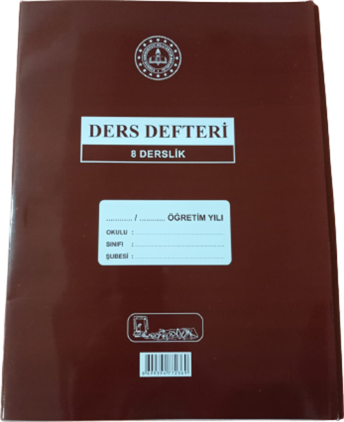 Yoklamasız 8 Derslik Ders Defteri
