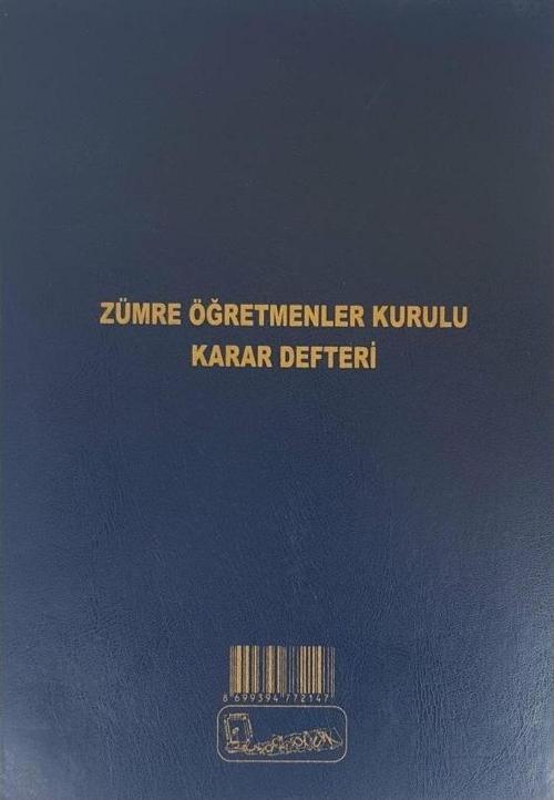 Zümre Öğretmenler Kurulu Karar Defteri (100 Yaprak)