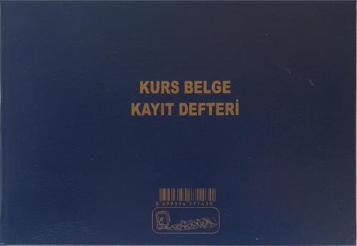 Kurs Belge Kayıt Defteri Ciltl Kapak
