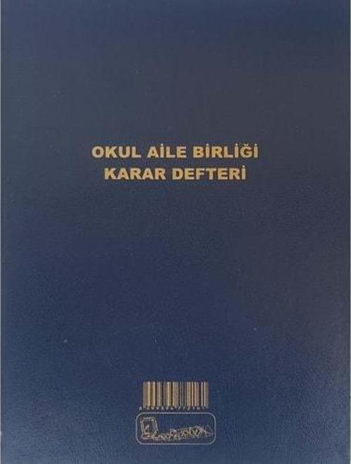 Okul Aile Birliği Karar Defteri Ciltli Kapak