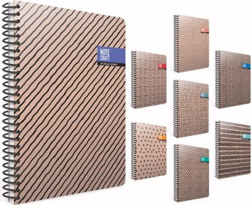 Notecraft Defter Spiralli Sert Kapak 17x24 Kareli 120 Yp