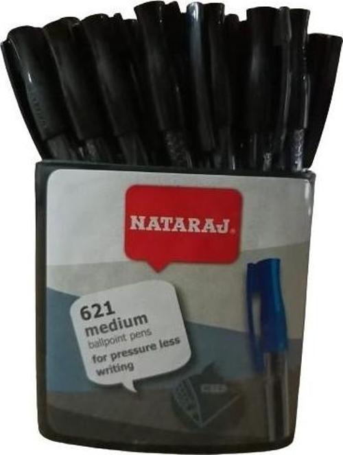 Nataraj 621 Tükenmez Kalem Siyah 45'li
