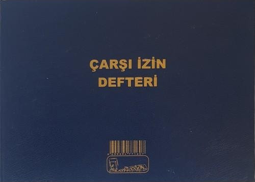 Çarşı İzin Defteri Cilt Kapak