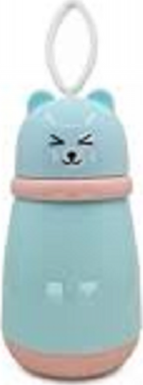 Panda Figürlü  Cam Matara 380 Ml Mavi