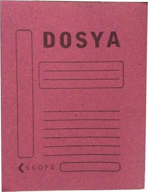 Tam Kapak Dosya Karton Pembe 1 Paket 50 Adet
