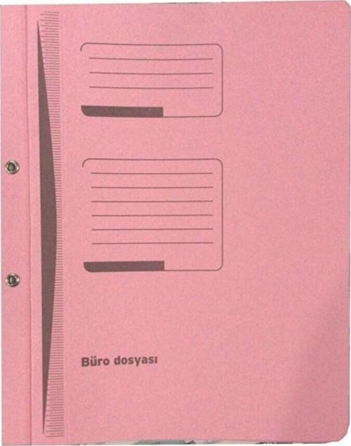Tam  Kapak Dosya Karton Pembe 1 Paket 50 Adet
