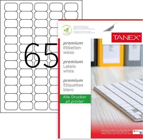 Tanex A4 Lazer Etiket,  ölçü 38.1×21.2 Mm Tw 2065