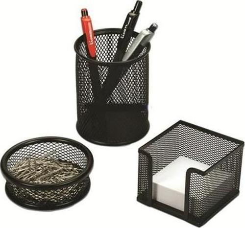 Temat 3'lü Ofis Seti Kalemlik Siyah