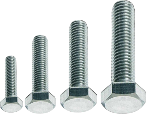 DIN933 M7*25 Mm Galv. Kaplamalı Cıvata 2000 Adet