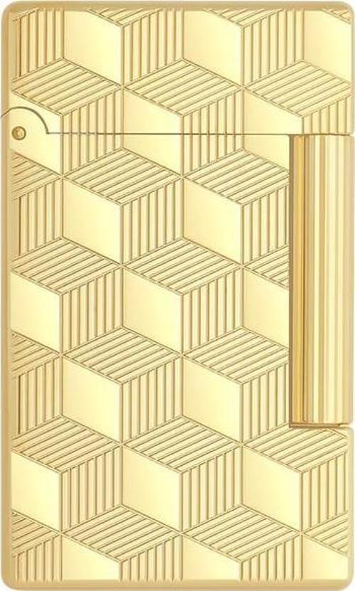Initial Guilloche Gold Düz İşlemeli Puro Çakmağı 20841