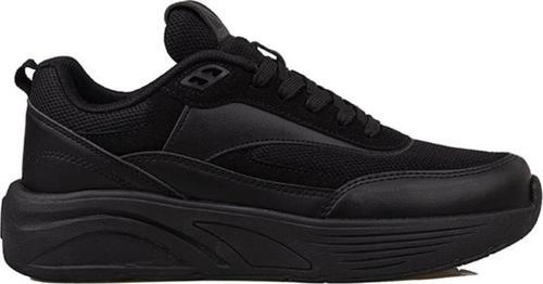 Siyah Unisex Kalın Taban Comfortable Sneaker