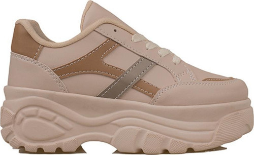 Kahverengi Kadın Kalın Taban Sneaker