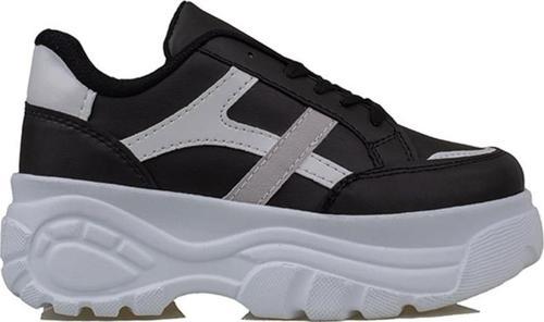 Siyah Kadın Kalın Taban Sneaker
