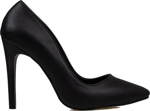 Siyah Kadın İnce Topuklu Sivri Burun Stiletto