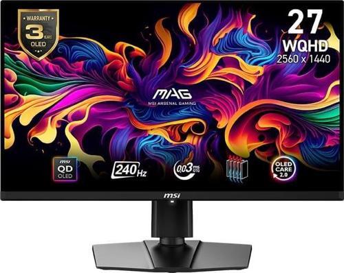 MAG 271QPX QD-OLED E2 26.5 2560x1440 240Hz 0.03 ms HDMI DP Type-C HDR 400 Adaptive Sync Gaming