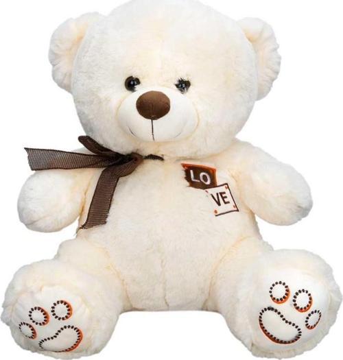 Puffy Friends Kurdeleli Peluş 46 cm 10112 Krem