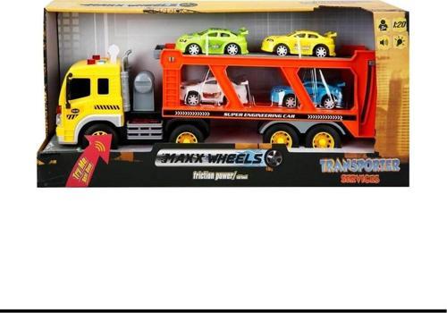 Maxx Wheels 1:20 Sesli ve Işıklı Transporter 05700 Araba Taşıyıcı