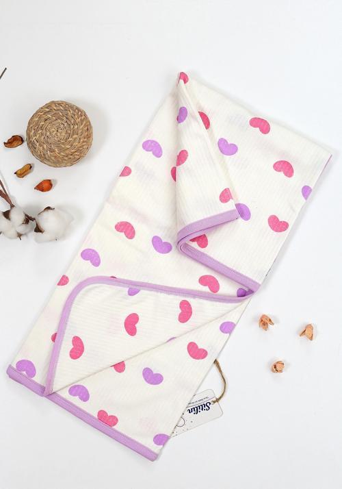 Kız Erkek Bebek Çift Katlı Natural Penye Battaniye STL6697