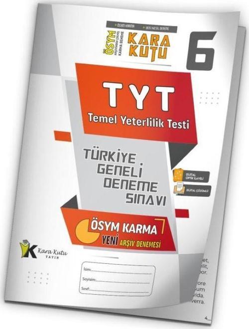 2025 TYT ÖSYM Arşivi Karma Kara Kutu Çıkmış Soru Türkiye Geneli D. Çözümlü Deneme 10/6.Kitapçık