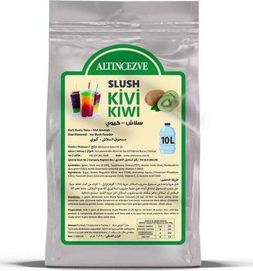 Ice Slush Karlı Buzlu Karlama Tozu | Kivi 1.250 Gr - 10 L
