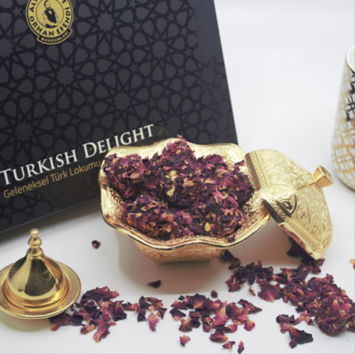 Orhan Efendi Gül Yapraklı Antep Fıstıklı Lokum 400 G