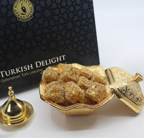 Orhan Efendi Kadayıflı Antep Fıstıklı Lokum 400 G