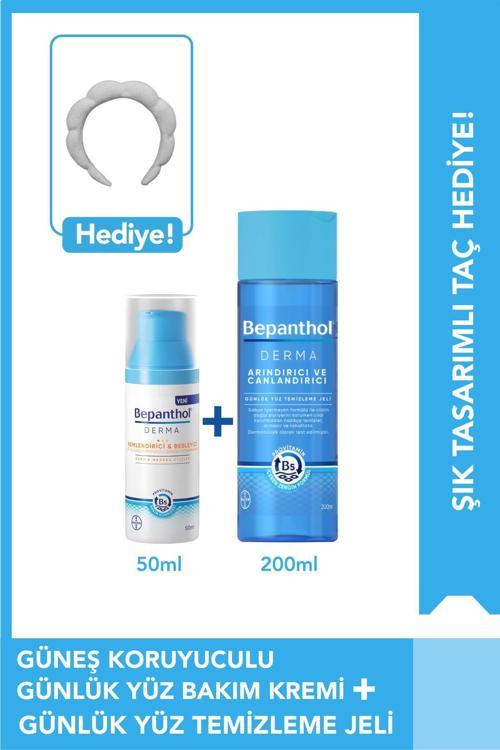 Derma Spf Yüz Bakım Kremi  50ml +Yüz Temizleme Jeli 200ml & Taç Hediye