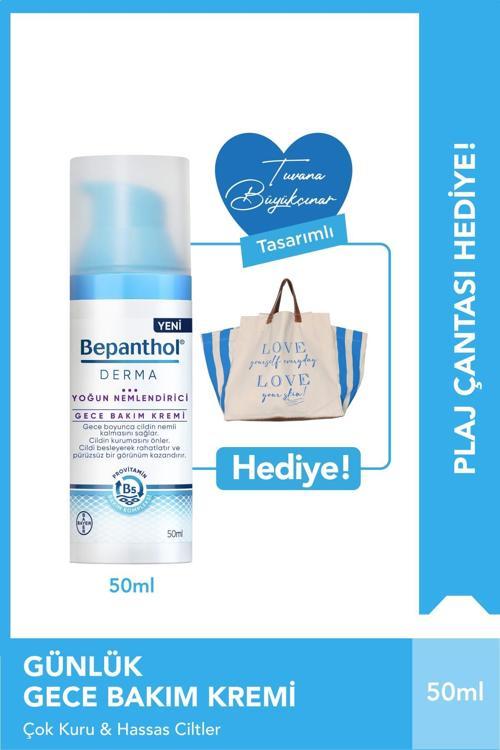 Derma Yoğun Nemlendirici Gece Bakım Kremi 50 ml & Tuvana Çanta