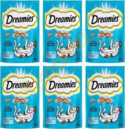 Dreamies Somonlu Kedi Ödülü 60 Gr X 6 Adet
