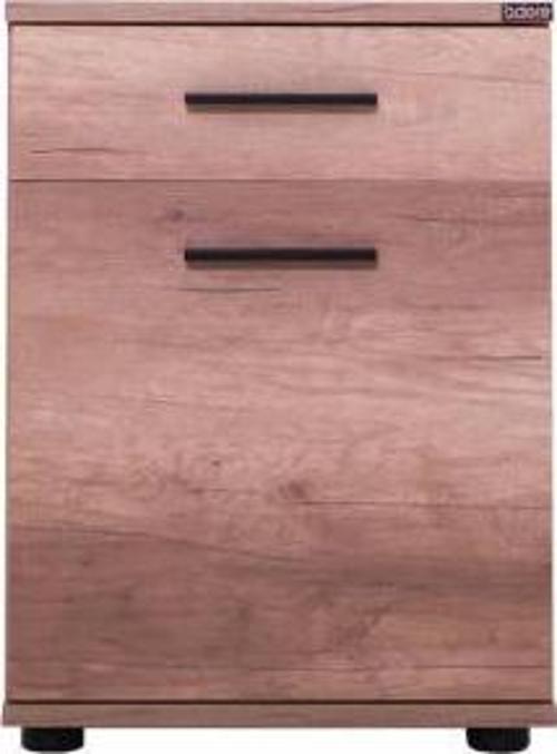 Trendline Çekmeceli Kapaklı Komodin - Açık Ceviz (Tori) 40x57x39 cm.