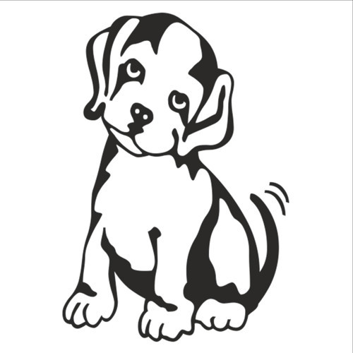 KÖPEK FOLYO STİCKER 40cm Uzunluk