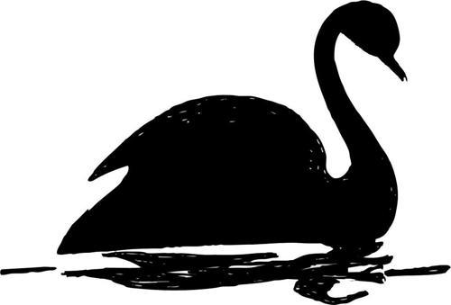 KUĞU FOLYO STİCKER 30cm Uzunluk