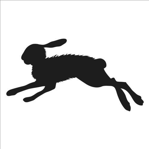 YABANİ TAVŞAN FOLYO STİCKER 80cm Uzunluk