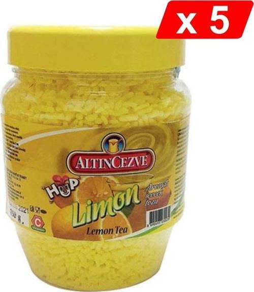 Granül Limon Aromalı İçecek Tozu 300 Gr - 5Lİ PAKET