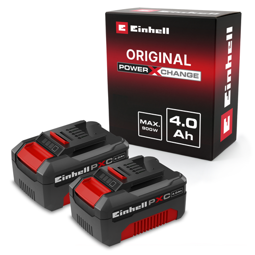 PXC Twin Pack 2x18 V 4,0 Ah Power X-Change Akü (Li-Ion, 18 V, 2 x 4.0 Ah, tüm Power X-Change cihazları ile uyumlu, Aktif Akü Yönetim Sistemi) - 4511489