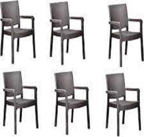 Troya Rattan Koltuk 6'Lı Paket Kahverengi