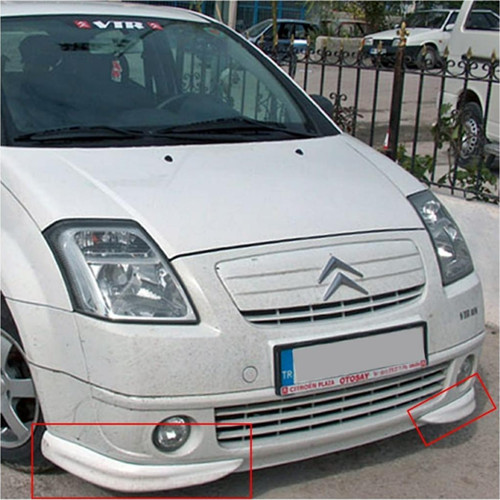 Citroen C2 Ön Tampon Flapları Fiber Boyasız