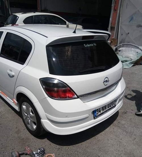 Opel Astra H Spoiler 4 Kapı Fiber Boyasız 2003-2009