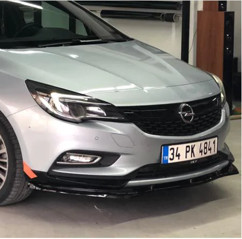 Opel Astra K Ön Tampon Lipi Parlak Siyah Plastik 2016-